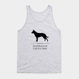 Australian Cattle Dog Black Silhouette Tank Top